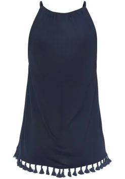 LASCANA Sleeveless Tops-Sleeveless Tassel Trim Top