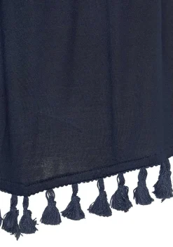 LASCANA Sleeveless Tops-Sleeveless Tassel Trim Top