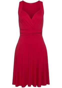 LASCANA Sundresses-Sleeveless Wrap Look Dress