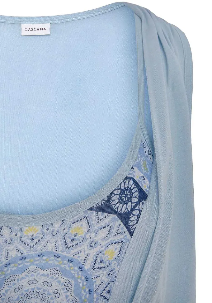 LASCANA Sleeveless Tops-Sleeveless Wrap Look Top