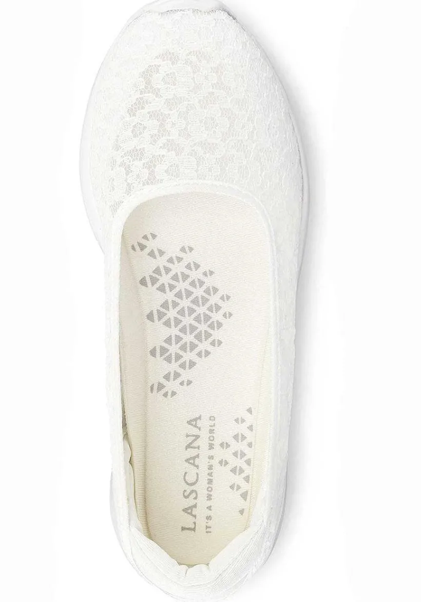 LASCANA Flats & Sneakers-Slip On Lace Sneakers