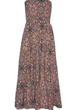 LASCANA Maxi Dresses-Smocked Convertible Maxi Dress