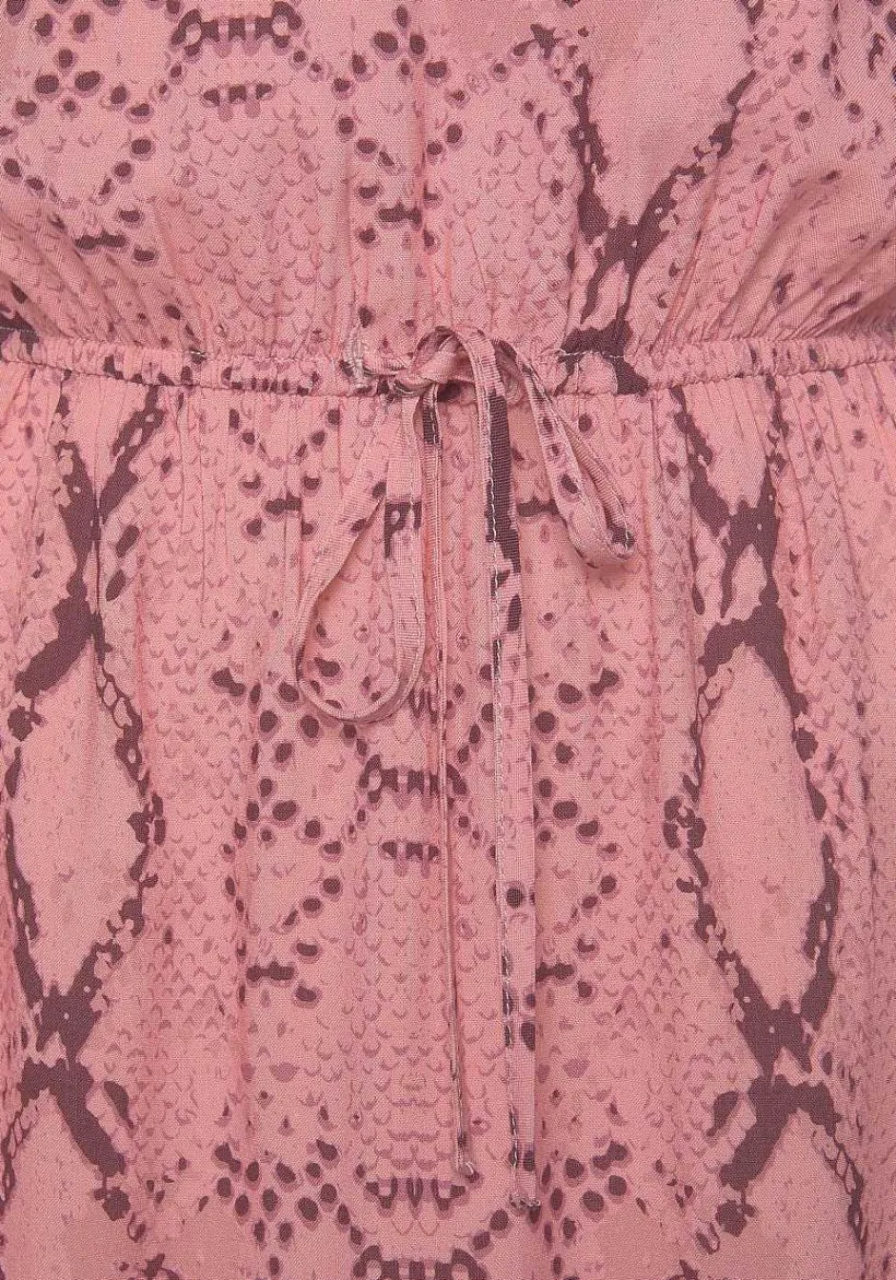 LASCANA Short Dresses-Snake Print V-Neck Dress