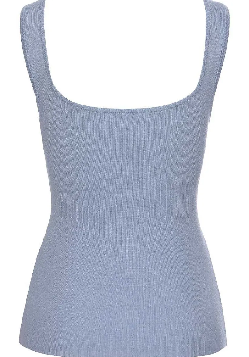 LASCANA Sleeveless Tops-Square Neckline Knitted Top