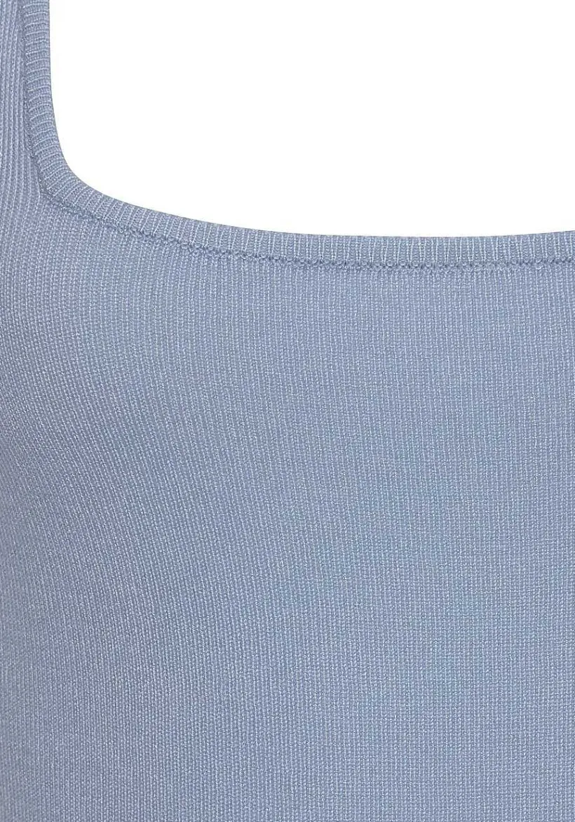 LASCANA Sleeveless Tops-Square Neckline Knitted Top