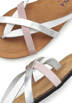 LASCANA Sandals-Strap Detail Leather Sandals