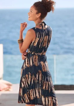 LASCANA Short Dresses-Strap Detail Printed Dress