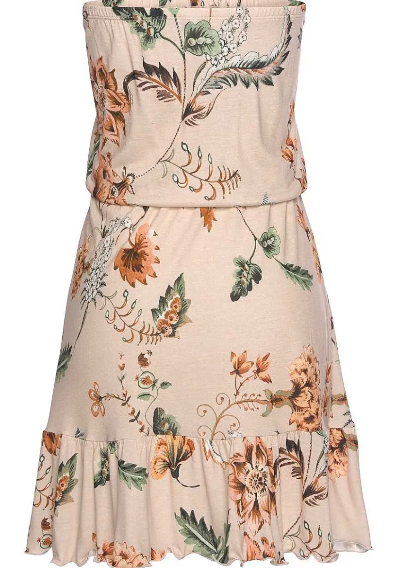 LASCANA Sundresses-Strapless Floral Drawstring Dress