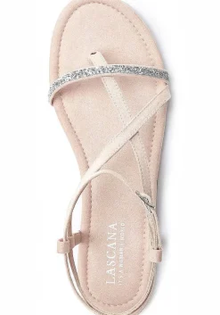 LASCANA Sandals-Strappy Glitter Sandals
