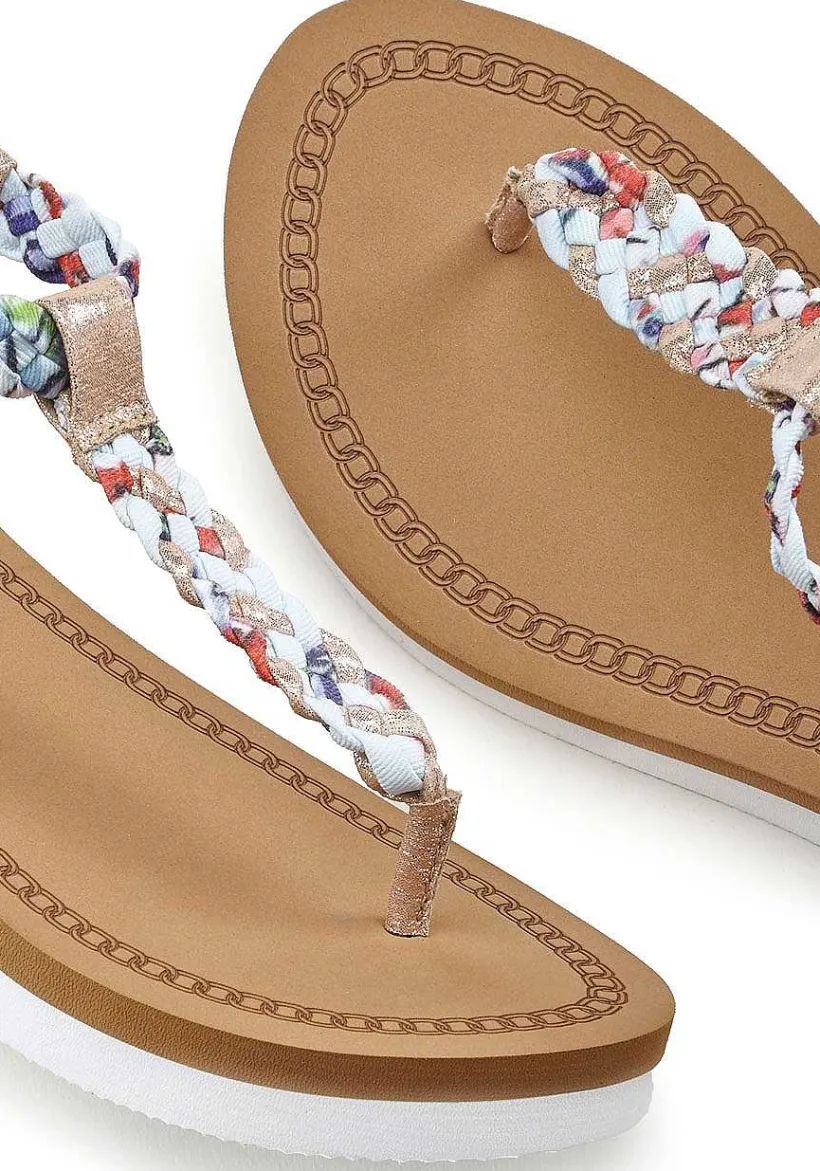 LASCANA Sandals-Strappy Wedge Sandals