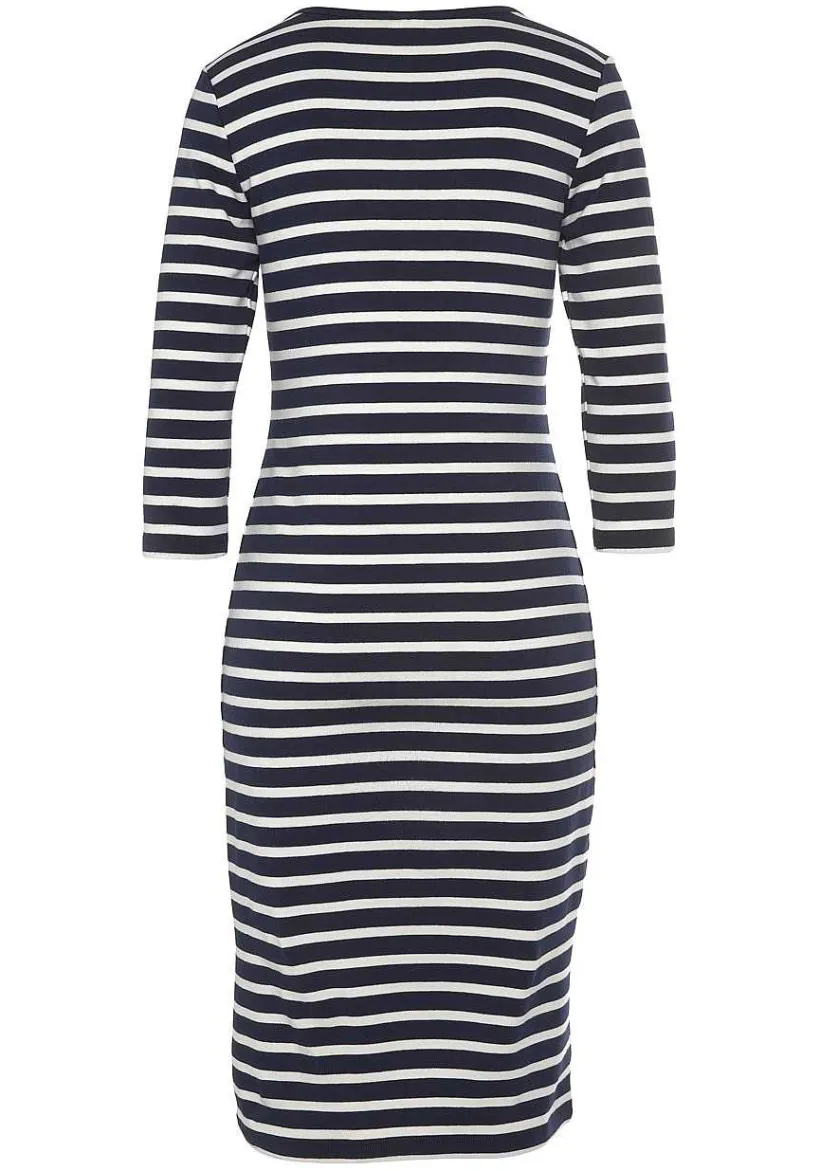 LASCANA Fall Dresses-Striped 3/4 Sleeve Dress