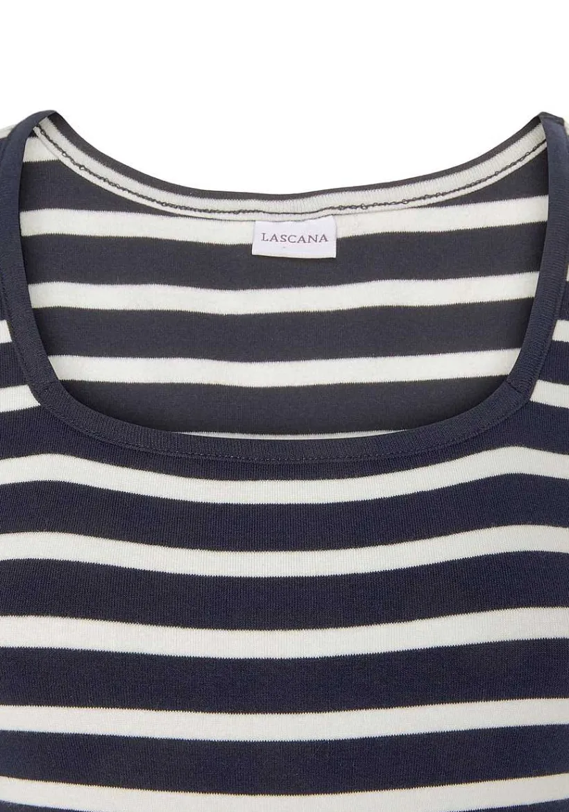 LASCANA Fall Dresses-Striped 3/4 Sleeve Dress