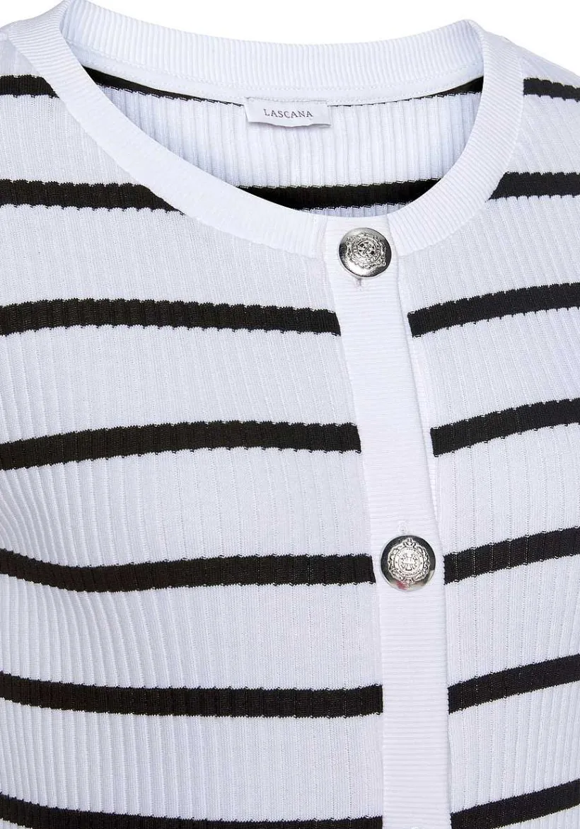 LASCANA Cardigans-Striped Cropped Cardigan