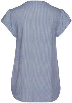 LASCANA Blouses-Striped Short Sleeve Blouse