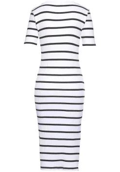 LASCANA Fall Dresses-Striped Short Sleeve Dress