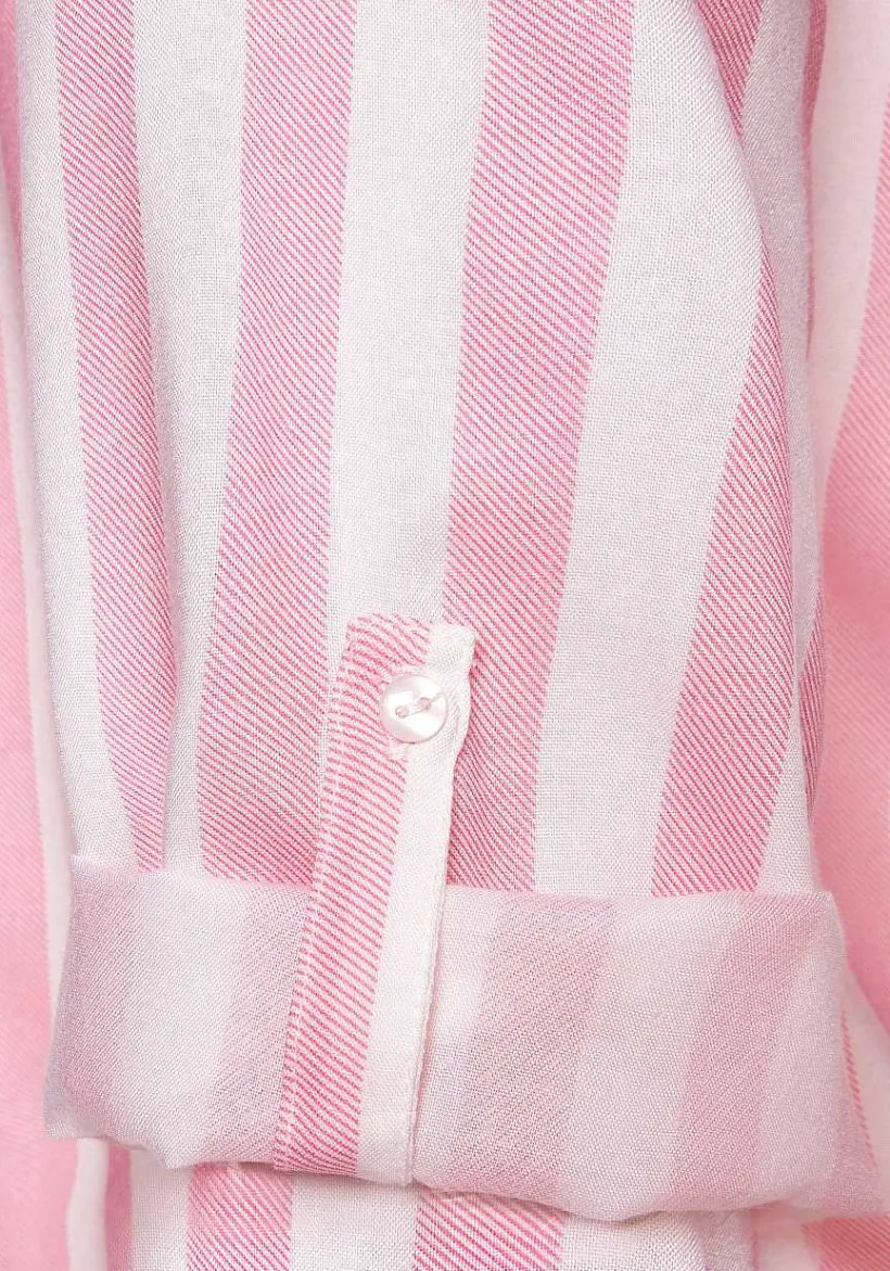 LASCANA Blouses-Striped Tab Sleeve Blouse