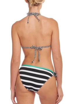 LASCANA Triangle-Striped Triangle Bikini Top
