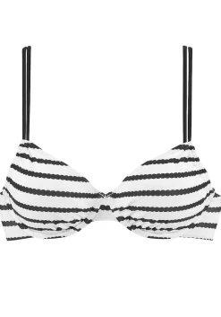 LASCANA Underwire-Striped Underwire Bikini Top