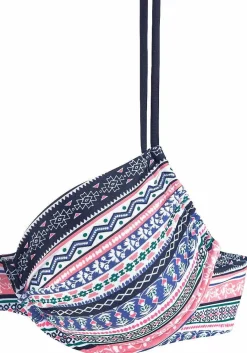 LASCANA Underwire-Striped Underwire Bikini Top