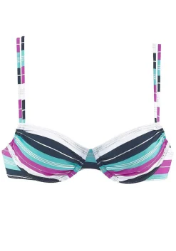 LASCANA Underwire-Striped Underwire Bikini Top