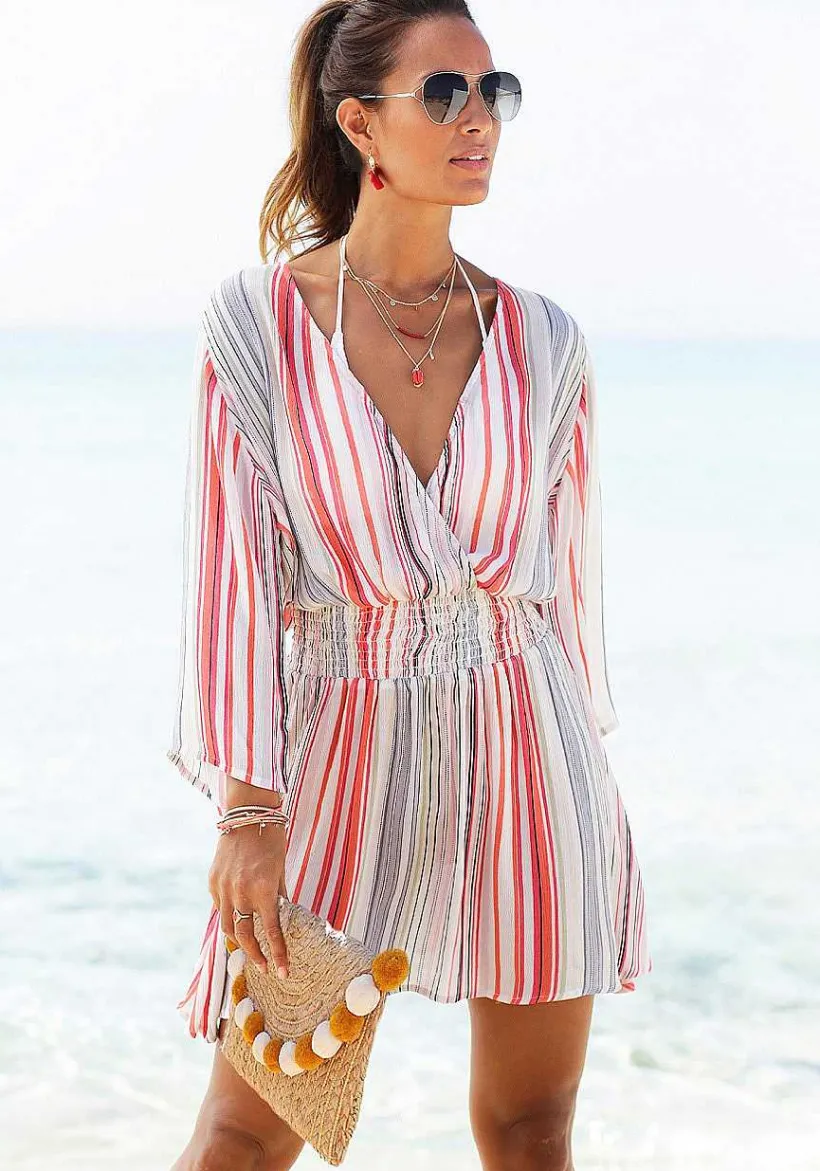 LASCANA Cover-Ups-Striped V-Neck Cover Up