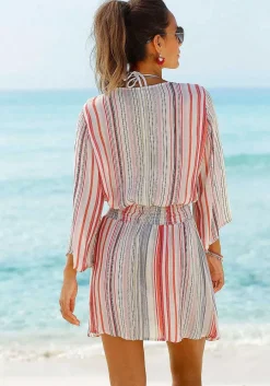 LASCANA Cover-Ups-Striped V-Neck Cover Up