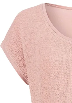 LASCANA Short Sleeve Tops-Structured Short Sleeve Top