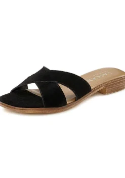 LASCANA Sandals-Suede Cross Strap Mules