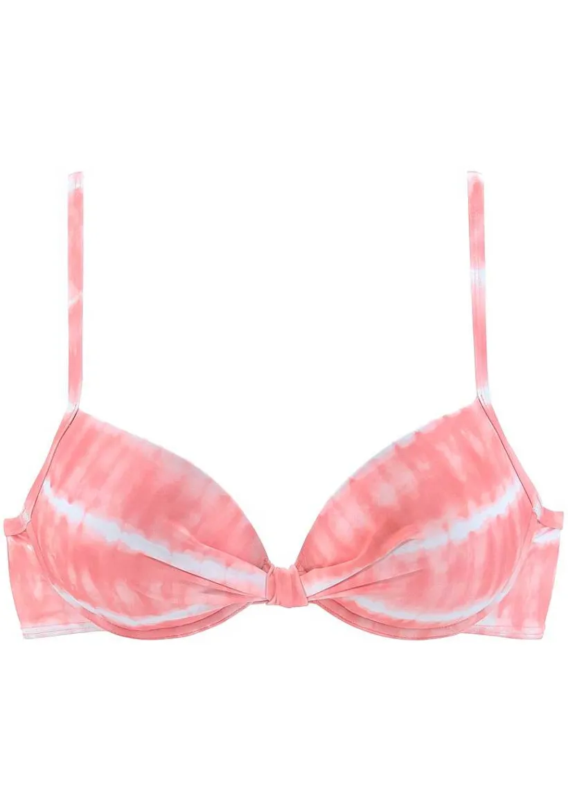 LASCANA Underwire-Tie Dye Underwire Bikini Top