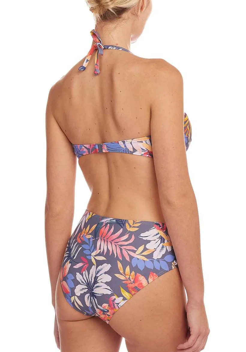 LASCANA Bandeau-Tropical Print Bandeau Bikini Top