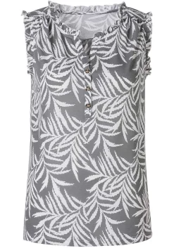 LASCANA Sleeveless Tops-Tropical Print Top