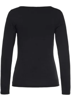 LASCANA Long Sleeve Tops-Twist Cut-Out Top