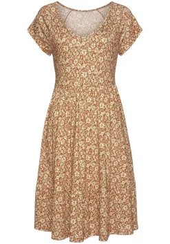 LASCANA Short Dresses-V-Neck Flounce Dress