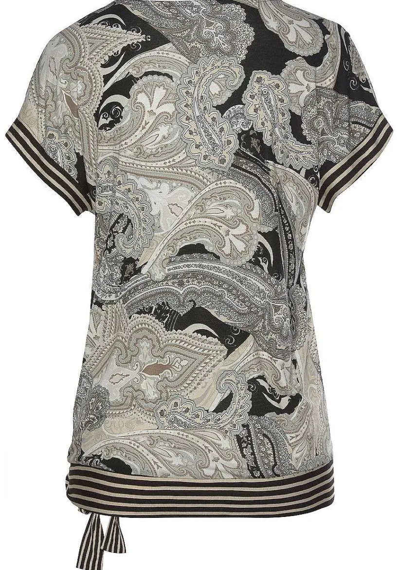 LASCANA Short Sleeve Tops-V-Neck Side Tie Top