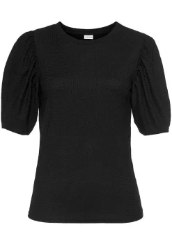 LASCANA Short Sleeve Tops-Waffle Knit Top