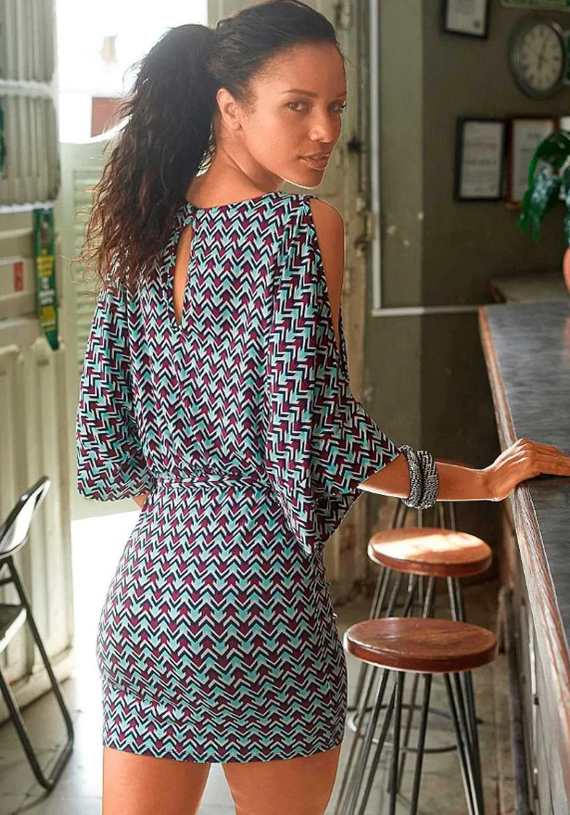 LASCANA Short Dresses-Wide Sleeve Dress