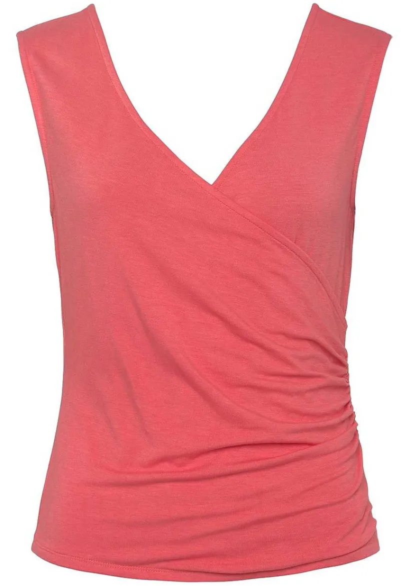 LASCANA Sleeveless Tops-Wrap Look Sleeveless Top