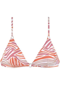 LASCANA Triangle-Zebra Print Triangle Bikini Top