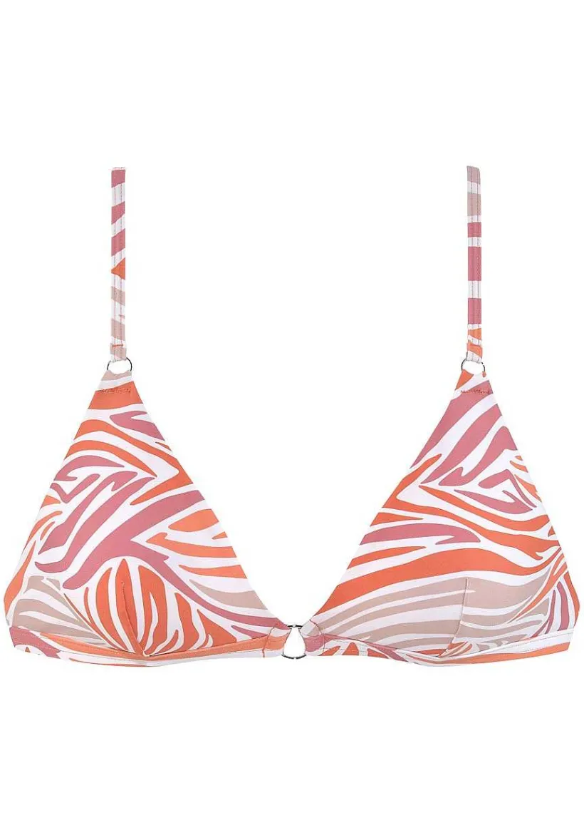 LASCANA Triangle-Zebra Print Triangle Bikini Top