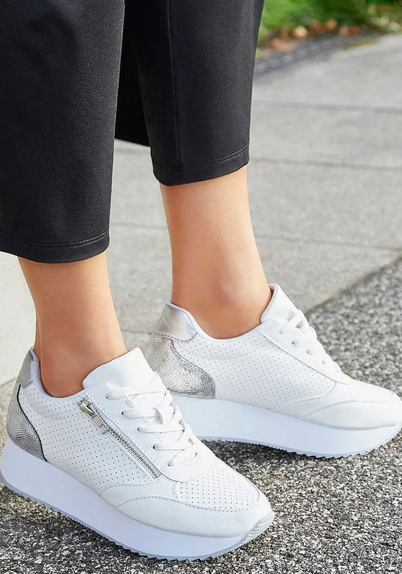 LASCANA Flats & Sneakers-Zip Detail Platform Sneakers