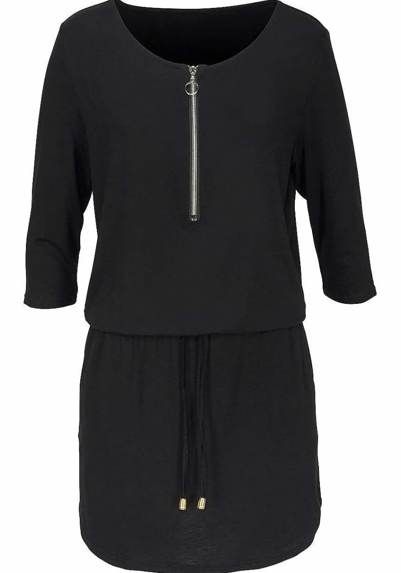 LASCANA Short Dresses-Zipper Detail Mini Dress