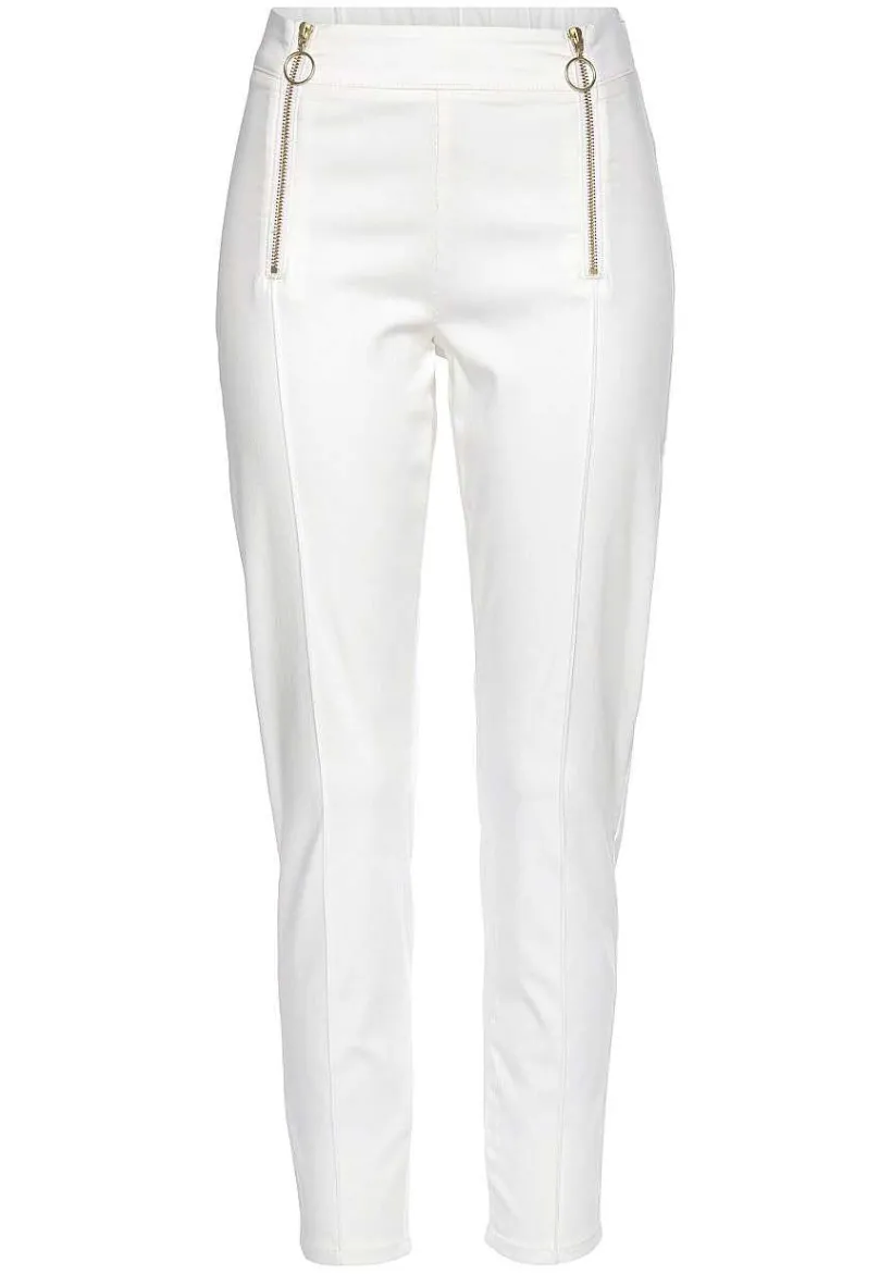 LASCANA Pants-Zipper Detail Pants